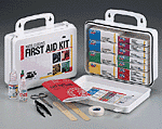 Welder 16 Unit Kit-Industrial strength workers deserve industrial strength care. Our 113-piece, 16-unit welder's first aid kit focuses on a wide range of injuries common to welders such as minor cuts, sprains, welder's arc and other common eye irritations. Products are contained in a sturdy plastic case with gasket. 