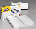 4"x6 yd. Sterile gauze bandage - 1 per single unit box.  Our versatile 6-yard gauze bandage serves as a sterile wound and trauma dressing. When applied with pressure, this bandage protects the wound and controls bleeding. All bandages measure 6 yards when stretched. 