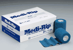 3"x5 yd. Medi-Rip, self-adherent bandage-Our 100% cotton self-adherent and easy-to-tear bandage is lightweight, porous and absorbent. Its crepe-like texture makes it ideal for those difficult-to-bandage areas. It's also easy to tear, so you'll use only the amount you need.