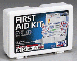 Our medium box first aid kit containing a variety of products for all your injury needs. Perfect for the home, auto or sporting events.