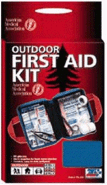 Medium soft kit perfect for outdoor activities, home, auto. Contains medication, antiseptics, bandages, wound care, items for injury treatment, sun block and lip balm.