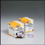 Antiseptic cleansing wipes - sting free - 4-3/4" x 7-3/4" wipe - 50 wipes per dispenser box 