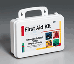 This 106-piece first aid kit is ideal for contractors, fleet vehicles, work sites or small companies with up to 25 employees. It exceeds federal OSHA requirements 1910.151b. (State requirements may vary.) Sturdy and convenient plastic case contains the first aid essentials to prepare you for work-related accidents.