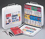 242-U  24 Unit Unitized First Aid Kit, metal case w/gasket - 1 each