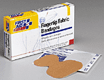 Our specially shaped fingertip bandage is made of a flexible fabric designed to stretch when you stretch while strong adhesive holds the bandage firmly in place. Each is contained in an individually sterilized package, which greatly reduces the possibility of infection. To use: remove from package and apply to wound.