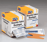 Our specially shaped knuckle bandage is made of a flexible fabric designed to stretch when you stretch while strong adhesive holds the bandage firmly in place. Each is contained in an individually sterilized package, which greatly reduces the possibility of infection. To use: remove from package and apply to wound.