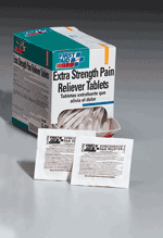 Comparable to Excedrin, our extra-strength pain reliever provides temporary relief from the pain and pressure of headaches, sinusitis and toothaches. Also relieves discomfort caused by minor arthritis and rheumatism pain, hangovers and aches associated with cold and flu. Active ingredients: Acetaminophen, 100 mg.; Aspirin, 162 mg.; Salicylamide, 152 mg.; Caffeine, 32.4 mg.