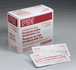 Povidone-iodine, antiseptic, germicidal swabsticks, 3 per packet - 25 per box
