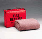 Treated with Dupont X-12 for fire retardancy. This 62"x80" blanket is fire retardant in accordance with the Federal Flammable Fabrics Act, CS 191-53. Machine washable, comes with 4 mounting brass grommet holes.