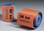 Our Sam splint provides firm, waterproof support with variable positioning. Lengthwise creates a longitudinal bend, which gives the splint its strength. Curve outside edges in the opposite direction to make even stronger. Reusable.