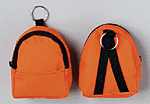 Mini backpack and key ring includes Rescue Breather, 4 gloves, 1 wipe