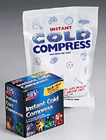Our 6"x9" Instant Cold Compress temporarily relieves minor pain and swelling for sprains, aches and sore joints. It is conveniently disposable with no pre-chilling required for quick, effective relief. Store in a cool, dry place. May be harmful if swallowed. Ingredients: Ammonium Nitrate, Water