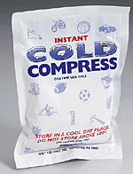 Our 6"x9" Instant Cold Compress temporarily relieves minor pain and swelling for sprains, aches and sore joints. It is conveniently disposable with no pre-chilling required for quick, effective relief. Store in a cool, dry place. May be harmful if swallowed. Ingredients: Ammonium Nitrate, Water