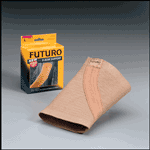 Our elbow brace by Futuro is designed to support weak and sore muscles above and below the elbow. Allows movement without slipping or rolling.