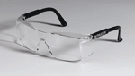 The Intruder safety glasses are the ultimate combination of protection, economy, style and fit. They feature an adjustable temple and frameless polycarbonate lens with excellent brow protection. The lens provide 99.9% UV protection. Meets ANSI 287.1 requirements