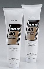 Our SBS-40 medicated skin cream soothes chapped, cut and just plain irritated hands. It contains a blend of six emollients, including lanolin, to keep skin soft and supple. Allantoin, a cell proliferant, stimulates healthy tissue formation after nicks, cuts or abrasions while Chloroxylenol, a mild anti-microbial, fights bacteria and infection. Active ingredients: Allantoin, 0.2%, Chloroxylenol, 0.2%. Other ingredients: Water, Cetyl Esters, Petrolatum, Isopropyl Palmitate, Carbomer 934, Triethanolamine, Stearyl Alcohol, Ceteareth-20, Lanolin, Methylparaben, Propylparaben, Fragrance.