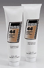 Our SBS-40 medicated skin cream is the water-resistant solution for chapped, cut and just plain irritated hands. Ingredients: Water, Petrolatum, Kaolin, Stearyl Alcohol, Stearic Acid, Dea-Stearate, Stearamide Dea, Methylparaben, Chloroxylenol, Fragrance, Propylparaben.