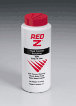 Red-Z fluid control solidifier, 15 oz. plastic shaker - 1 each ~ RED-Z Solidifier is designed to make the clean up of bodily fluids a safer, more controlled procedure. It is a unique and fast-acting encapsulator, which quickly solidifies blood and other bio-fluids. Makes handling, transportation and disposal a safer process.
