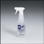 BioZide environmental surface disinfectant & deodorizer, 16 oz. bottle w/trigger - 1 each~ Our disinfectant and deodorizer by BioZide has many industrial, institutional, commercial, residential and medical applications. Primarily for use on hard, non-porous, inanimate surfaces, its broad-spectrum anti-microbial agent kills a broad range of viruses, fungi and bacteria. Active Ingredients: Phenylphenol, Tert Amylphenol, Ethanol, Inert Ingredients.