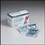 Sterile saline wipes- 3-1/2" x 4" wipe - 24 wipes per box